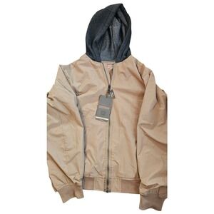 NWT Hawke & Co Khaki fleece lined pro series lightweight coat NEW Size Medium